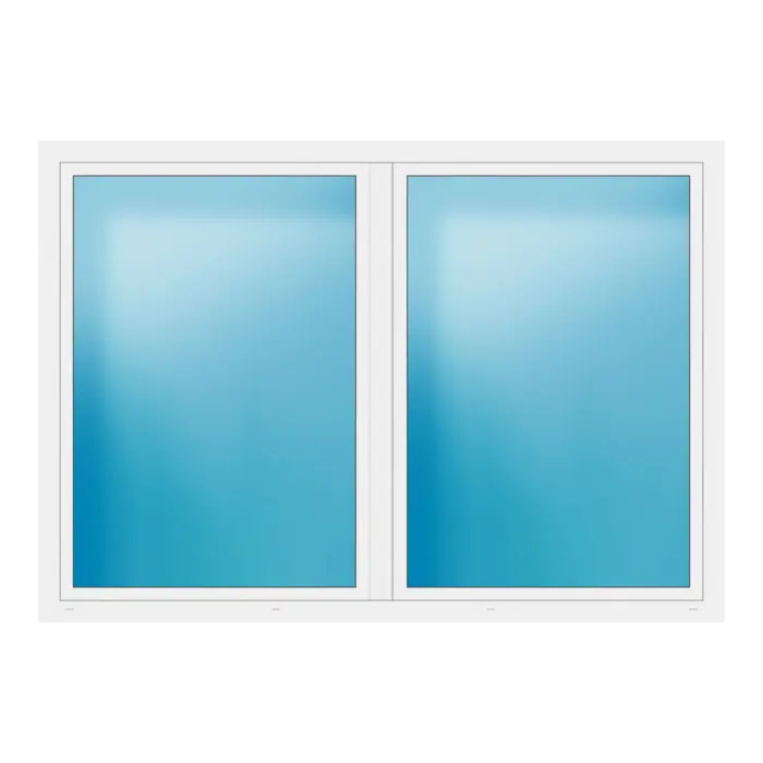Zweiflügeliges Fenster 248x174 cm Weiß