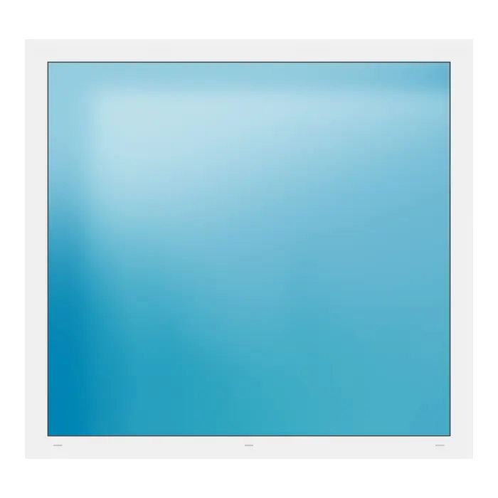 Festverglasung 156x146 cm Weiß