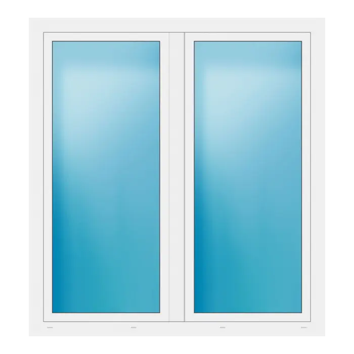 Zweiflügeliges Fenster 160x172 cm Weiß