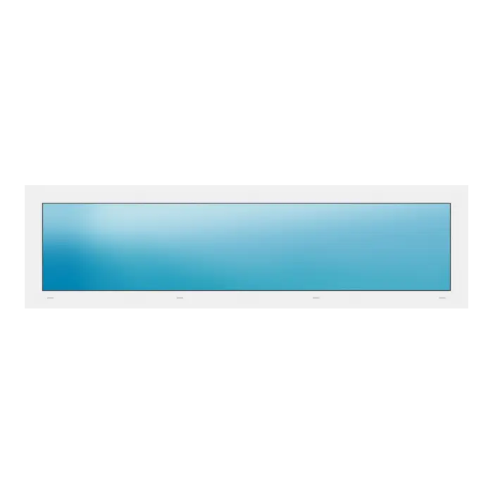 Festverglasung 198x55 cm Weiß