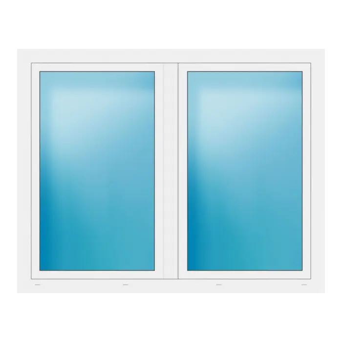 Zweiflügeliges Fenster 172,5x137 cm Weiß