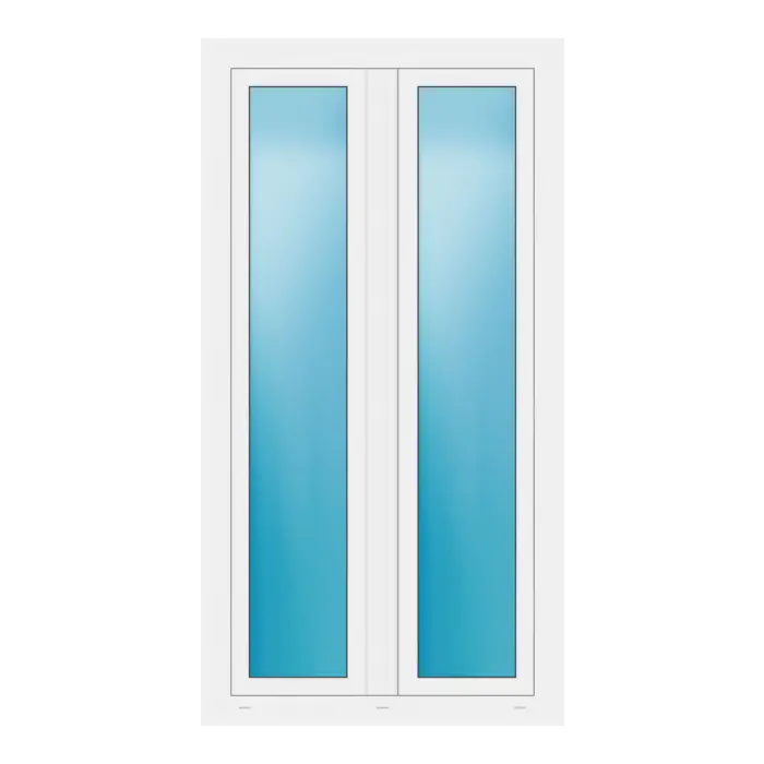 Zweiflügeliges Fenster 95x180 cm Weiß