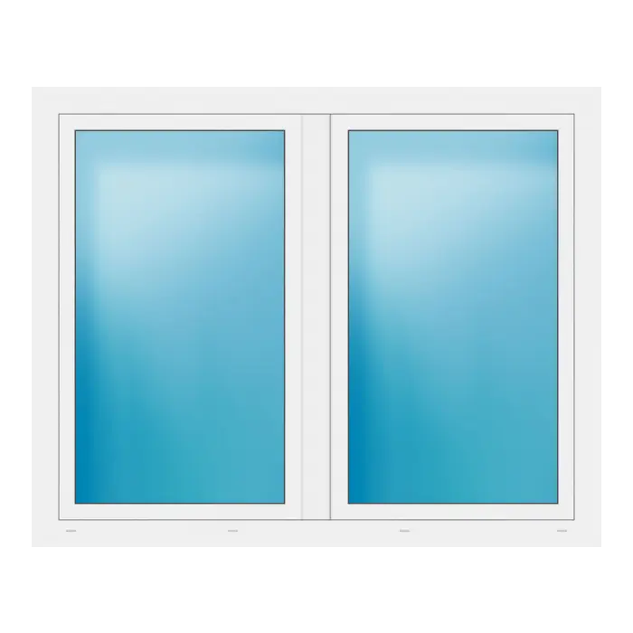 Zweiflügeliges Fenster 166x134 cm Weiß