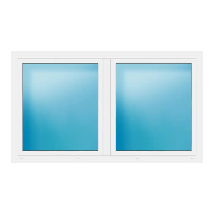 Zweiflügeliges Fenster 205x118,5 cm Weiß