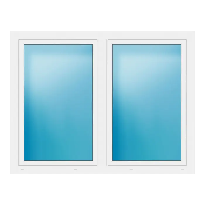Zweiflügeliges Fenster 171,5x133,5 cm Weiß