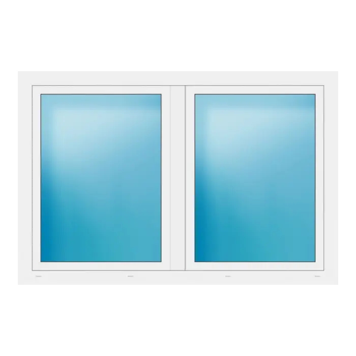 Zweiflügeliges Fenster 177x118 cm Weiß