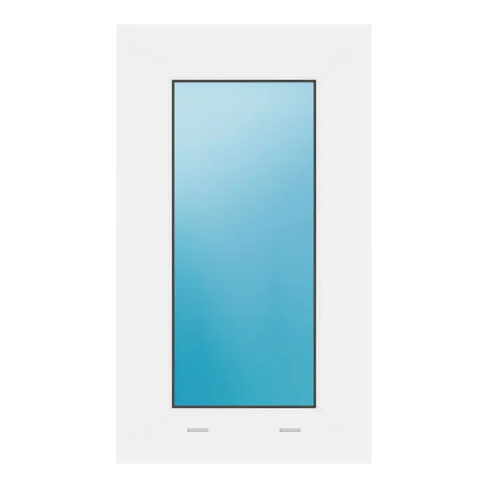 Festverglasung 36x62 cm Weiß