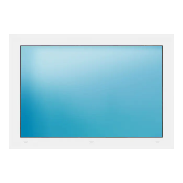 Festverglasung 115x80 cm Weiß