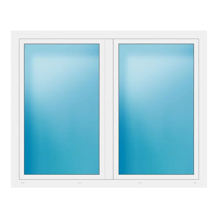 Zweiflügeliges Fenster 187x150 cm Weiß