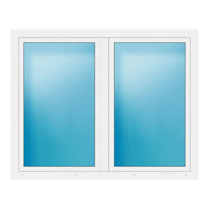 Zweiflügeliges Fenster 180x144 cm Weiß