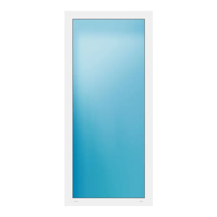 Festverglasung 86x190 cm Weiß