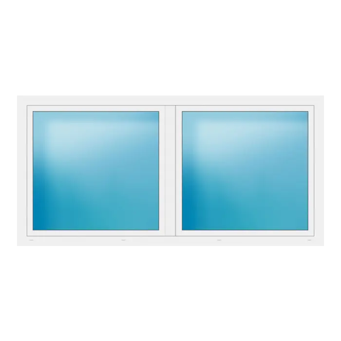 Zweiflügeliges Fenster 245x120 cm Weiß