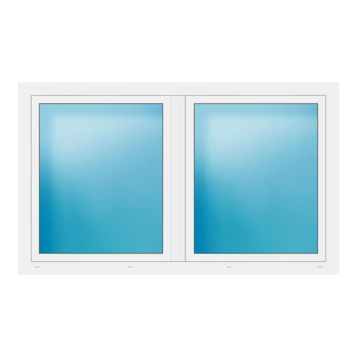 Zweiflügeliges Fenster 190x114 cm Weiß