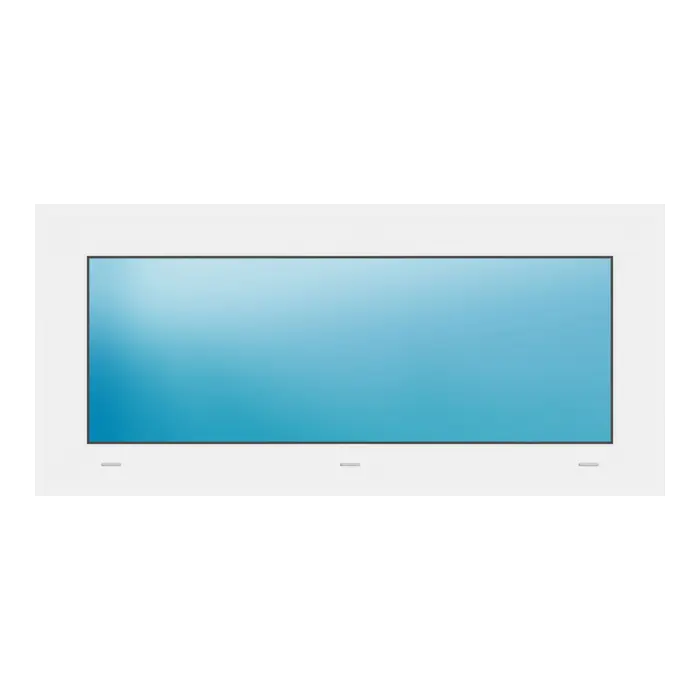 Festverglasung 95x44 cm Weiß