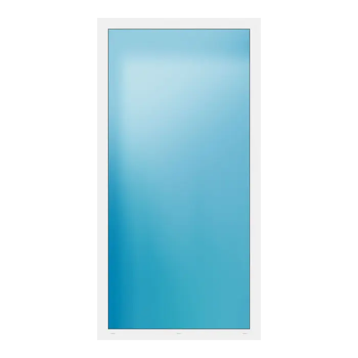 Festverglasung 118x232 cm Weiß