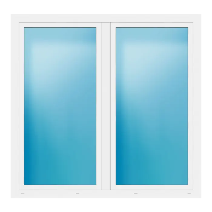 Zweiflügeliges Fenster 180x174 cm Weiß