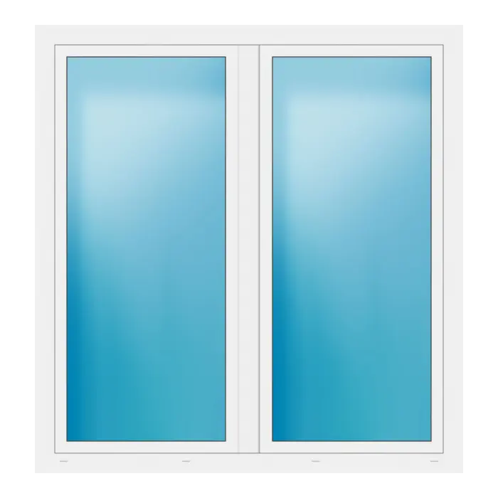 Zweiflügeliges Fenster 170x178 cm Weiß