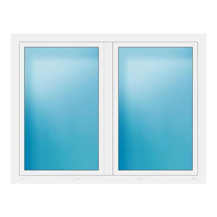 Zweiflügeliges Fenster 182x140 cm Weiß